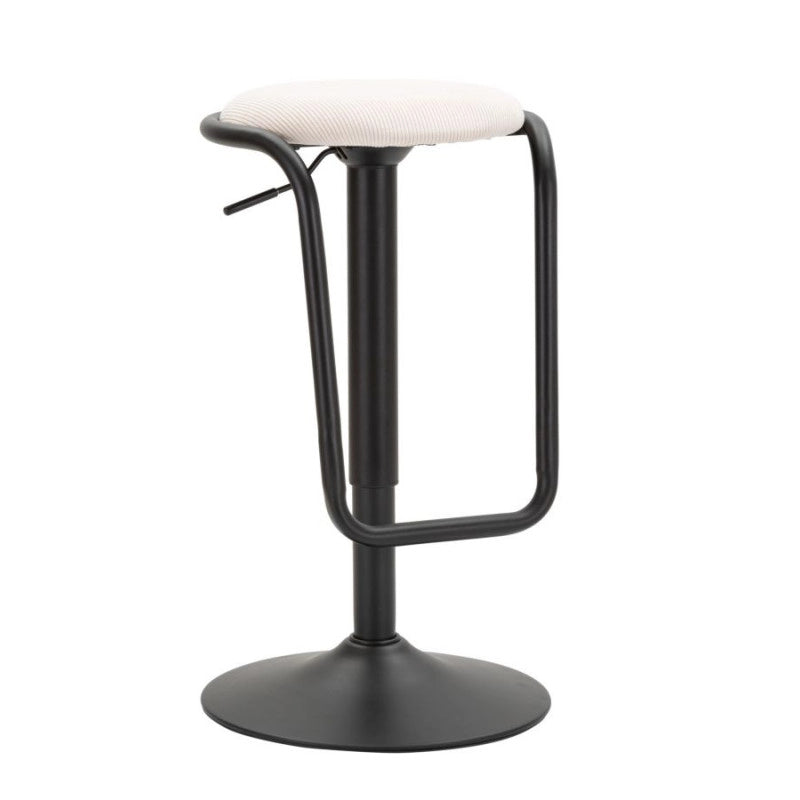 Sgabello Bar Destiny Bianco cm ø 41x61-83