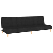 Divano letto | Sof¨¤ letto | Letto singolo a 2 Posti Nero in Tessuto