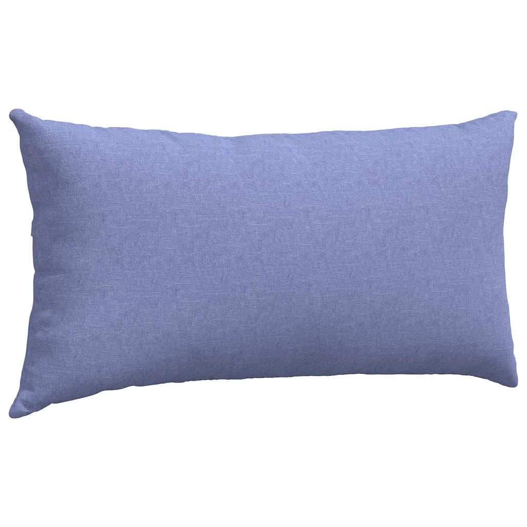 Cuscini da Divano 2 pz-Set di 2 Cuscini per Sofa Blu jeans 80 x 40 cm Tessuto