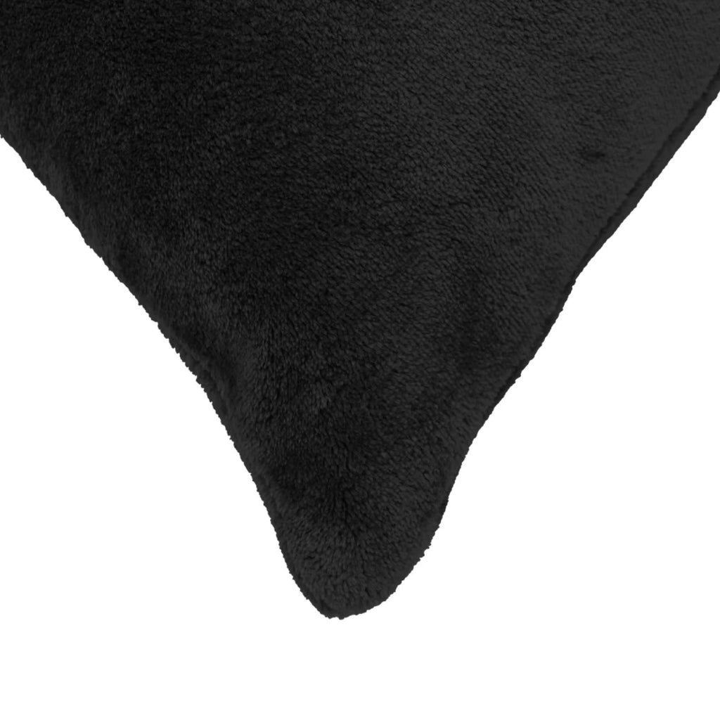 Federa 6 pcs HEERLEN Nero 40 x 40 cm Flanella 908723