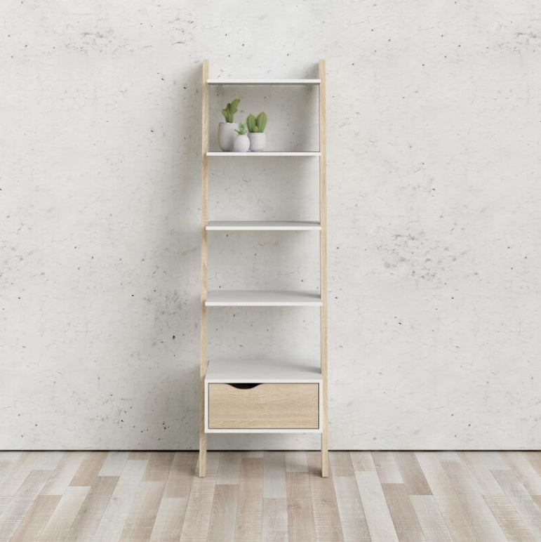 KIT LIBRERIA 4 RIPIANI + 1 CASSETTO 55X48X180 OSLO- 1,0 pz