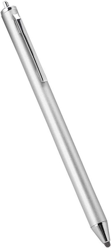 Stilo per touchscreen con testa morbida - Stilo per tablet e smartphone - Leggero - Color argento