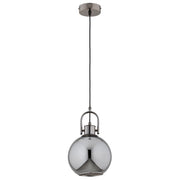 Lampada a sospensione sfera grafite E27 15W Alfa Derol