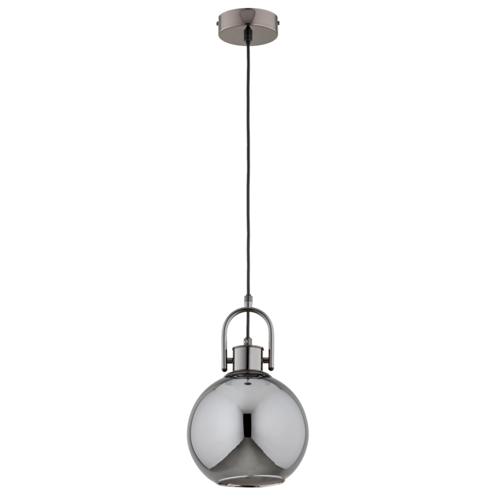 Lampada a sospensione sfera grafite E27 15W Alfa Derol