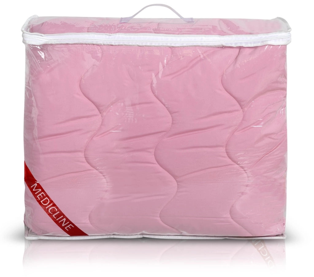 AIO FACTORY Piumino 155x220 cm Rosa Microfibra Antiallergica