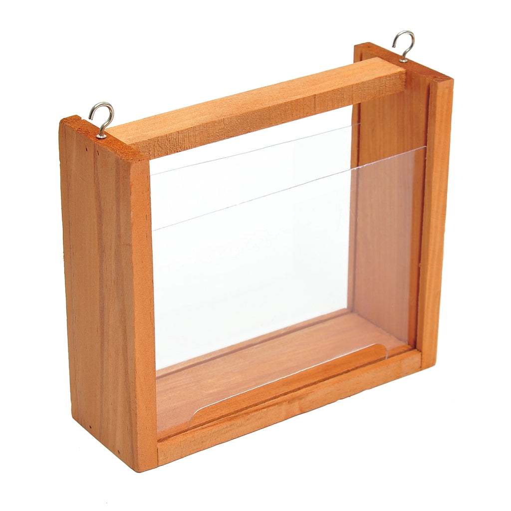 Mangiatoia per uccelli con piede e nido ¨C Minimal ¨C Legno 150cm