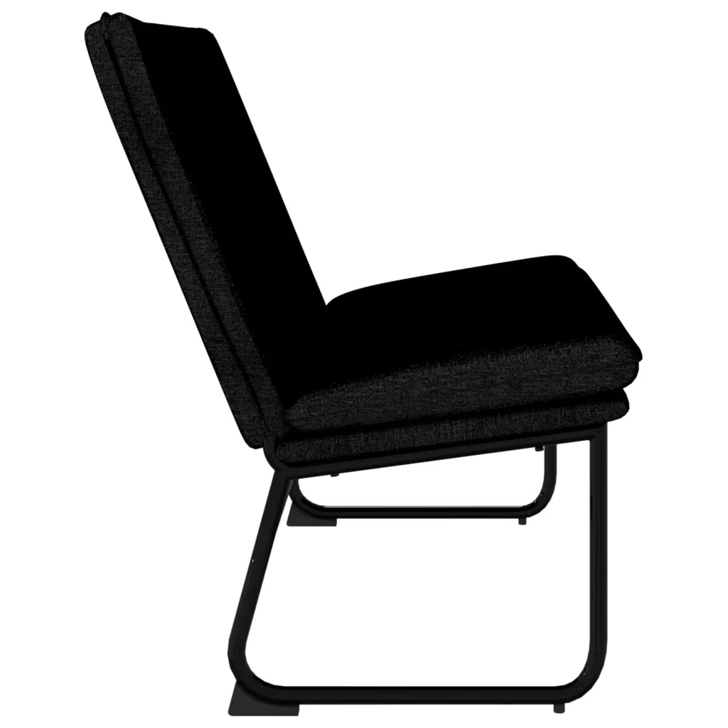 Panca Nera 100x75x76 cm in Tessuto 351323