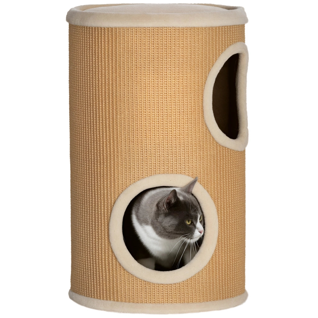 Tiragraffi per Gatti ¨C Minimal ¨C Marrone Beige Tessuto Sisal ?35x60H cm
