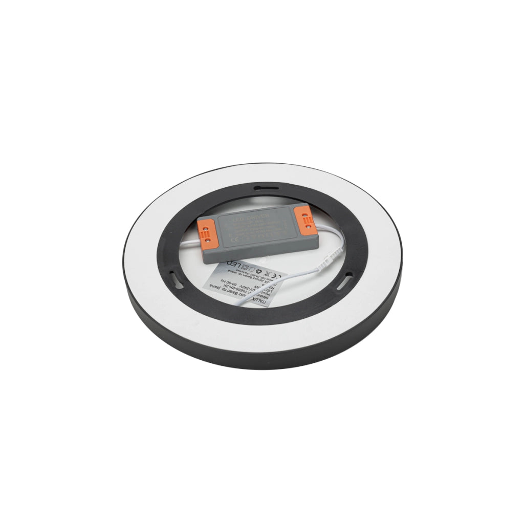 Plafoniera LED rotonda minimal b/n 30W 3000K Italux