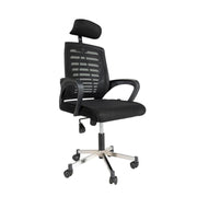 Sedia ufficio tessuto microforato Kizi colore nero