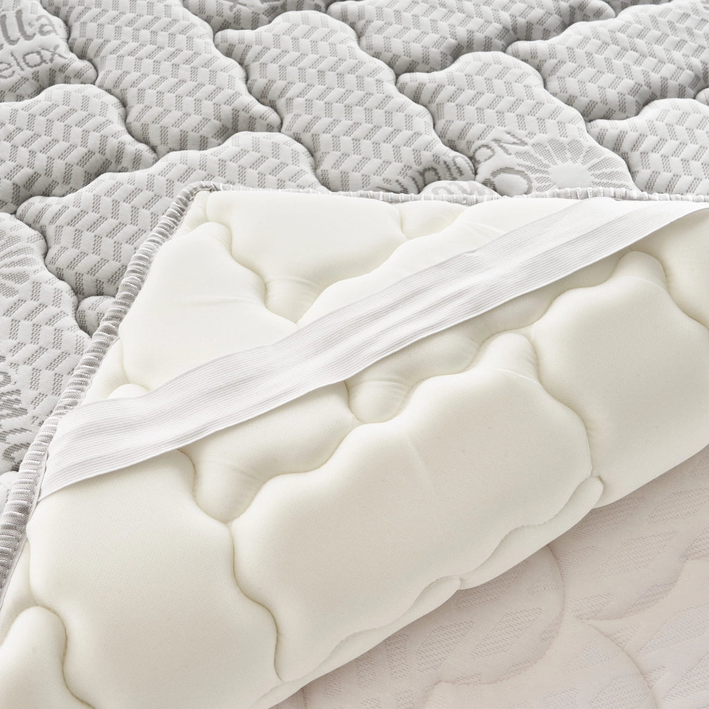 Topper Singolo 80x190 in memory foam 3 cm con rivestimento Trapuntato con Elastico