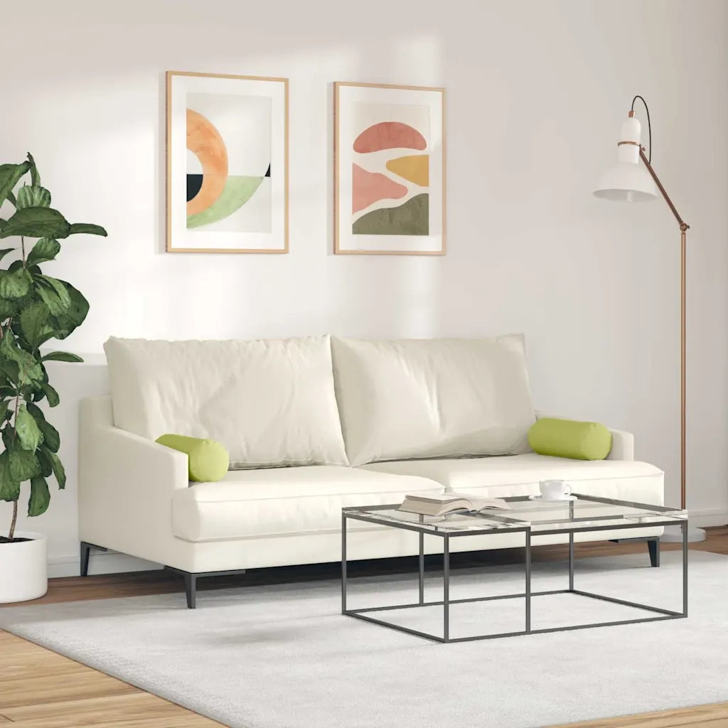 Cuscini a rullo 2 pcs Verde chiaro Ø 15 x 40 cm Tessuto 42014278