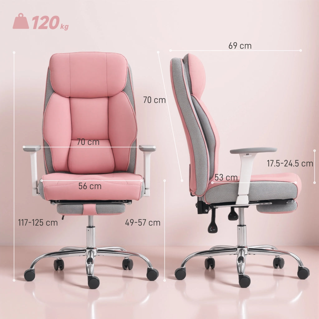 Sedia da Ufficio Ergonomica con Braccioli ¨C Zephmum ¨C Rosa