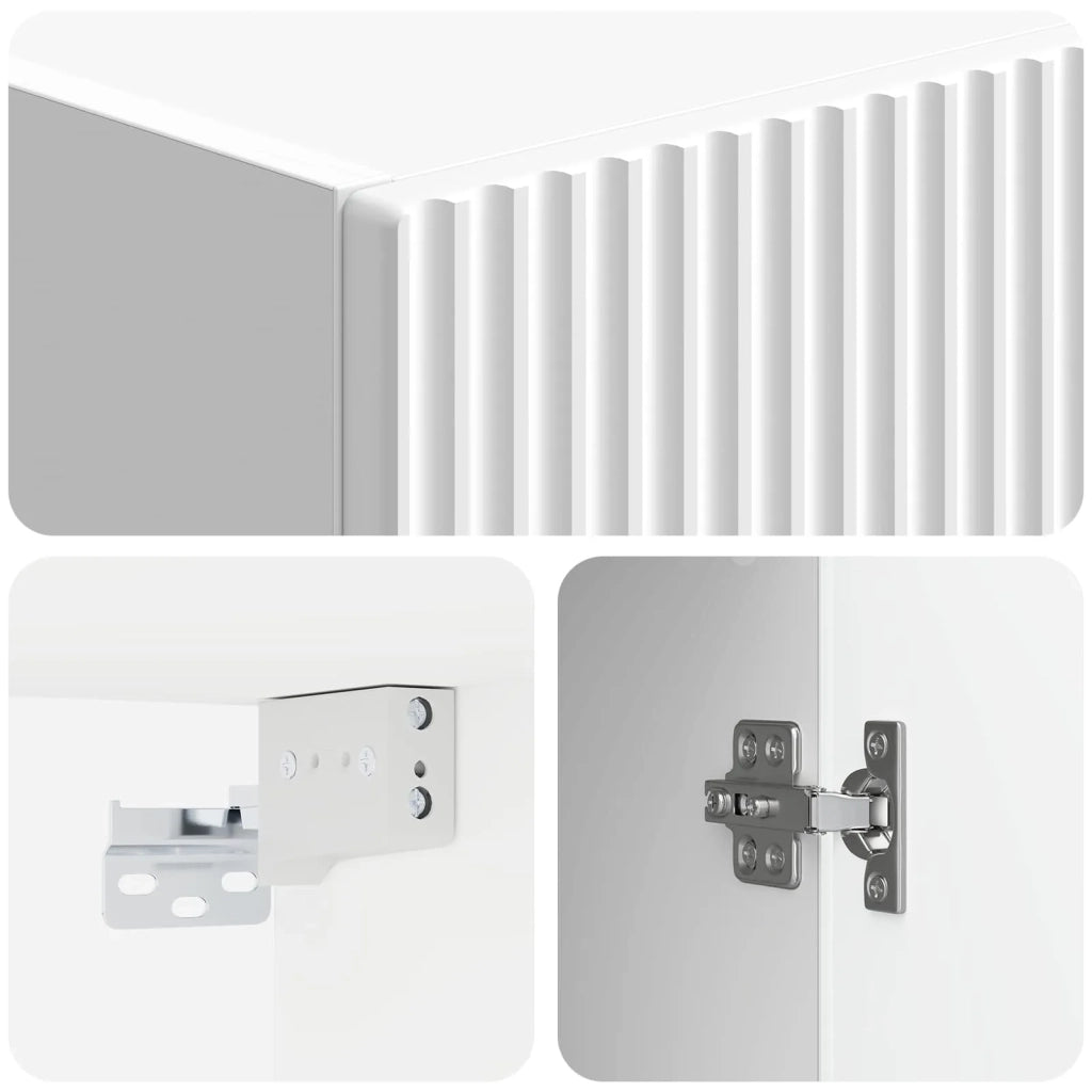 Set di armadi 2 pcs Bianco Lucido 33 x 34,5 x 87 cm 3416812