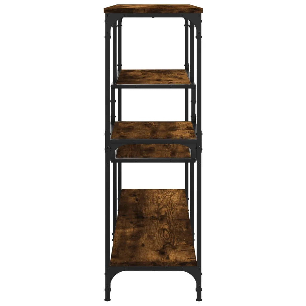 Tavolo Consolle Rovere Fumo 103x32x95 cm Legno Multistrato 833952