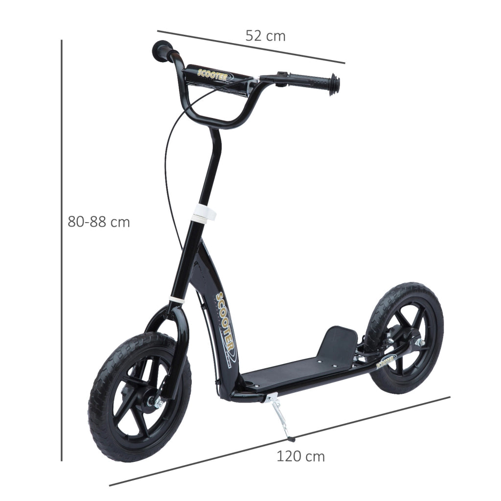 Scooter per Bambini con Manubrio Regolabile ¨C Minimal ¨C Nero 12 Pollici