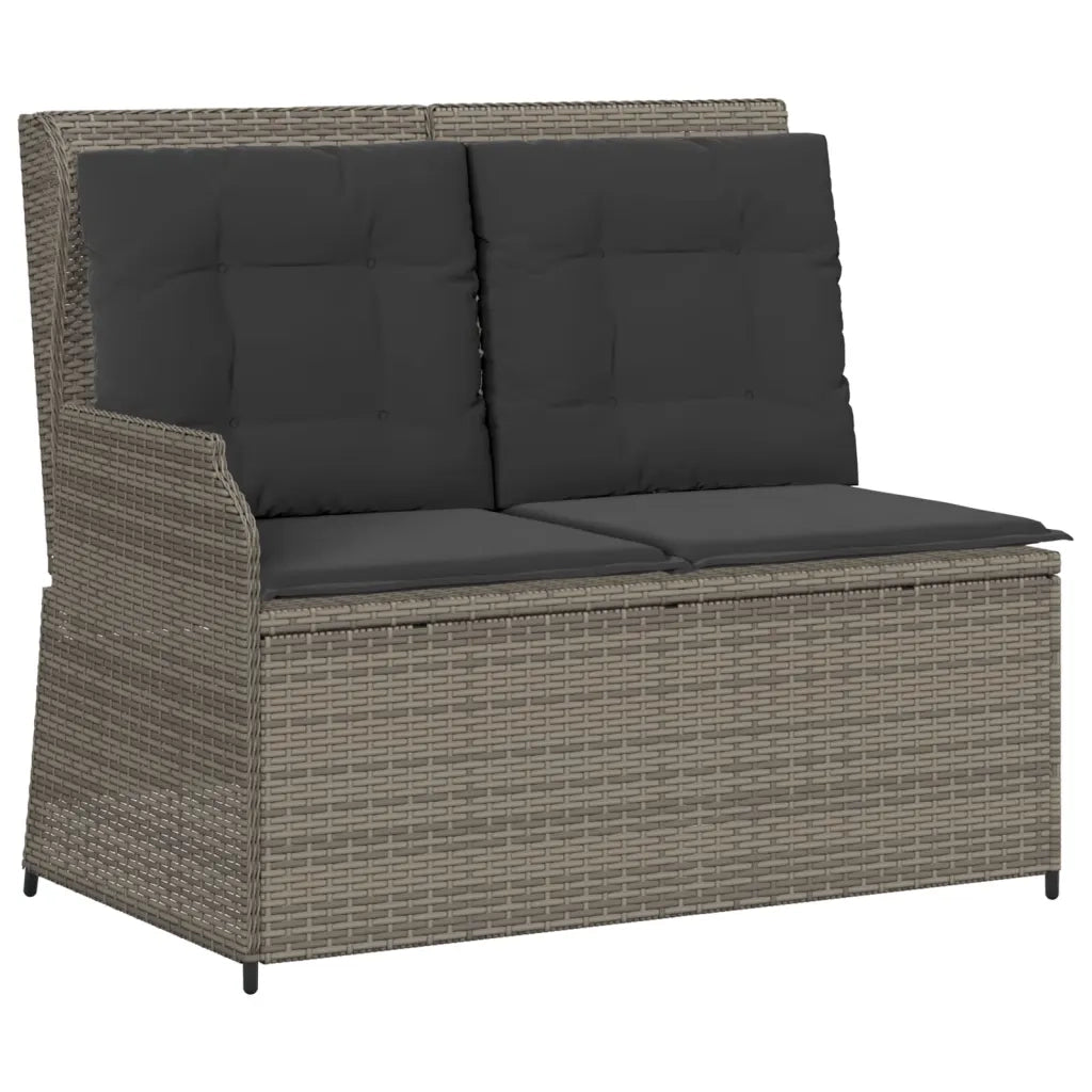 vidaXL Set Divani da Giardino 6 pz con Cuscini in Polyrattan Grigio