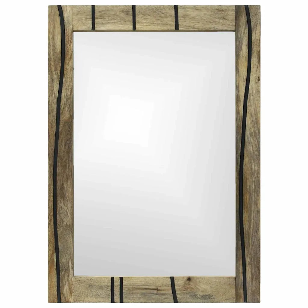 Specchio da bagno con specchio Marrone 70 x 50 x 2,5 cm 4017967