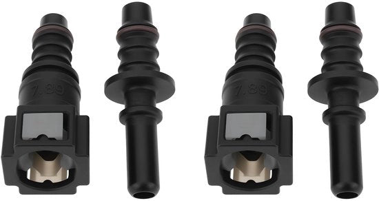 Kit di connettori di alimentazione rapida 2 set - 7,89 mm-ID8 - Connettori femmina/maschio - Materiale plastico duraturo - Installazione semplice - Connettore di alimentazione