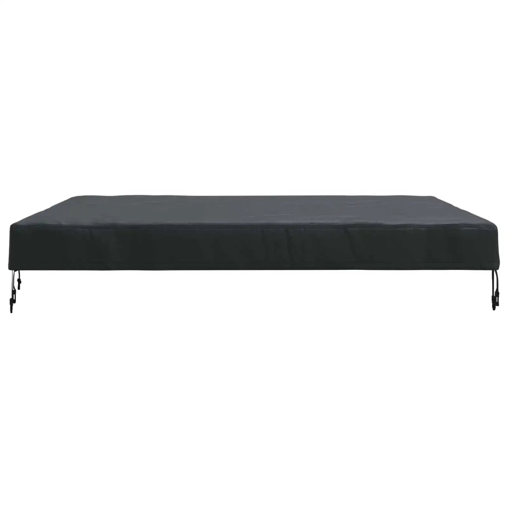Copertura Tavolo Tinta unita Nero 122 x 122 x 15 cm Tessuto 4106091