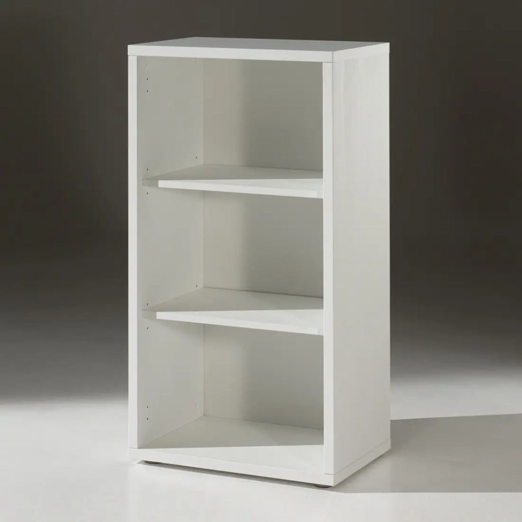 Libreria da ufficio con 2 ripiani - Collezione SOON - Bianco Opaco