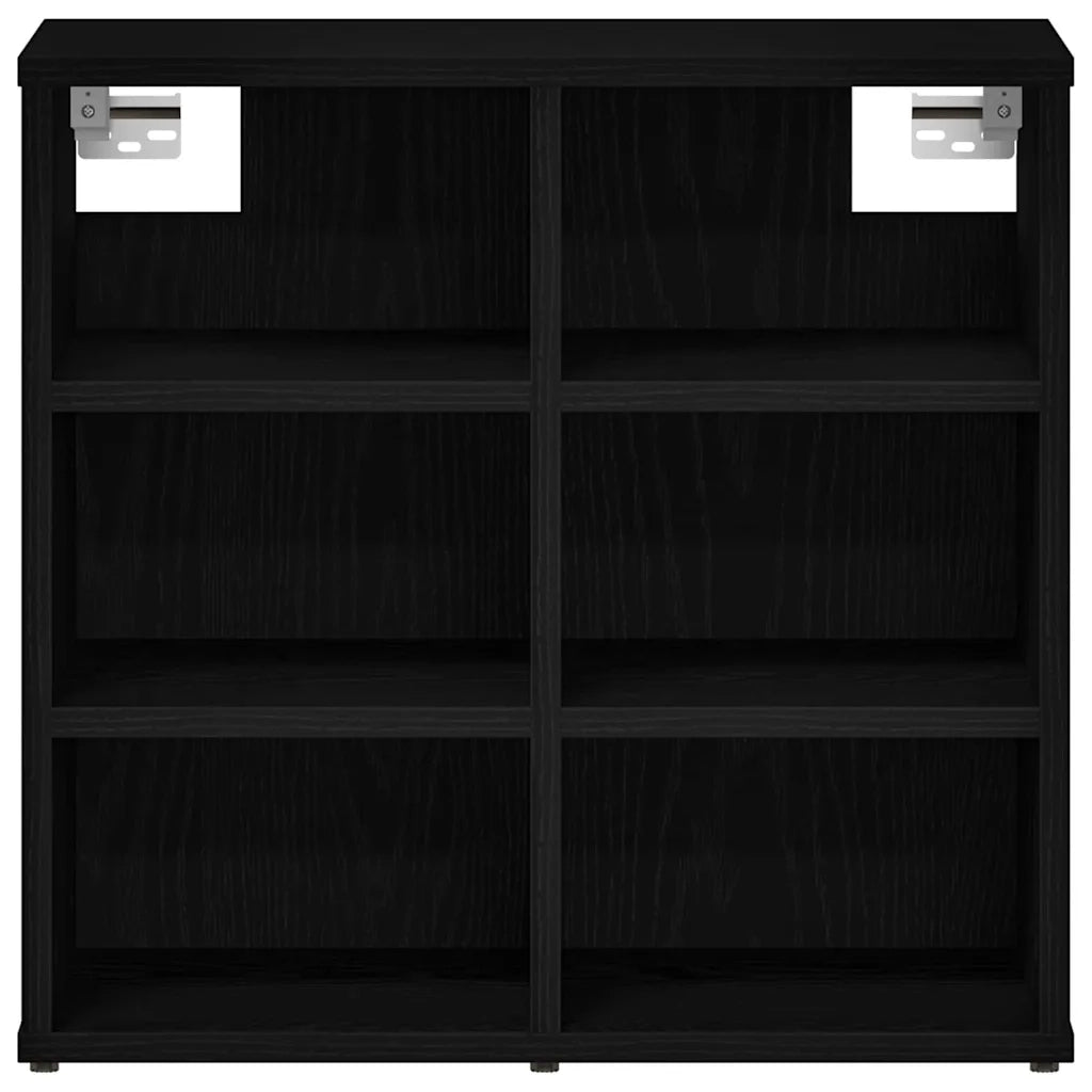 Mobile per scarpe 2 pcs Rovere Nero 52 x 30 x 50,5 cm 862790