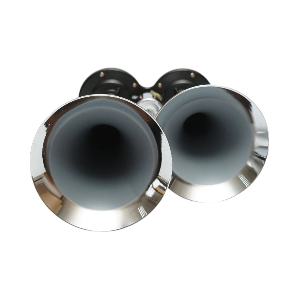 Clacson a 2 trombe 12/24V per compressore d’aria.