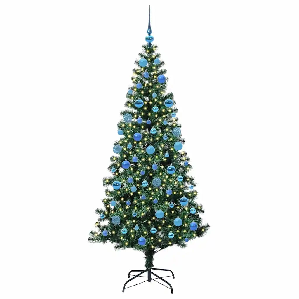 Albero di Natale artificiale con luci integrate Verde 180 cm 3397018