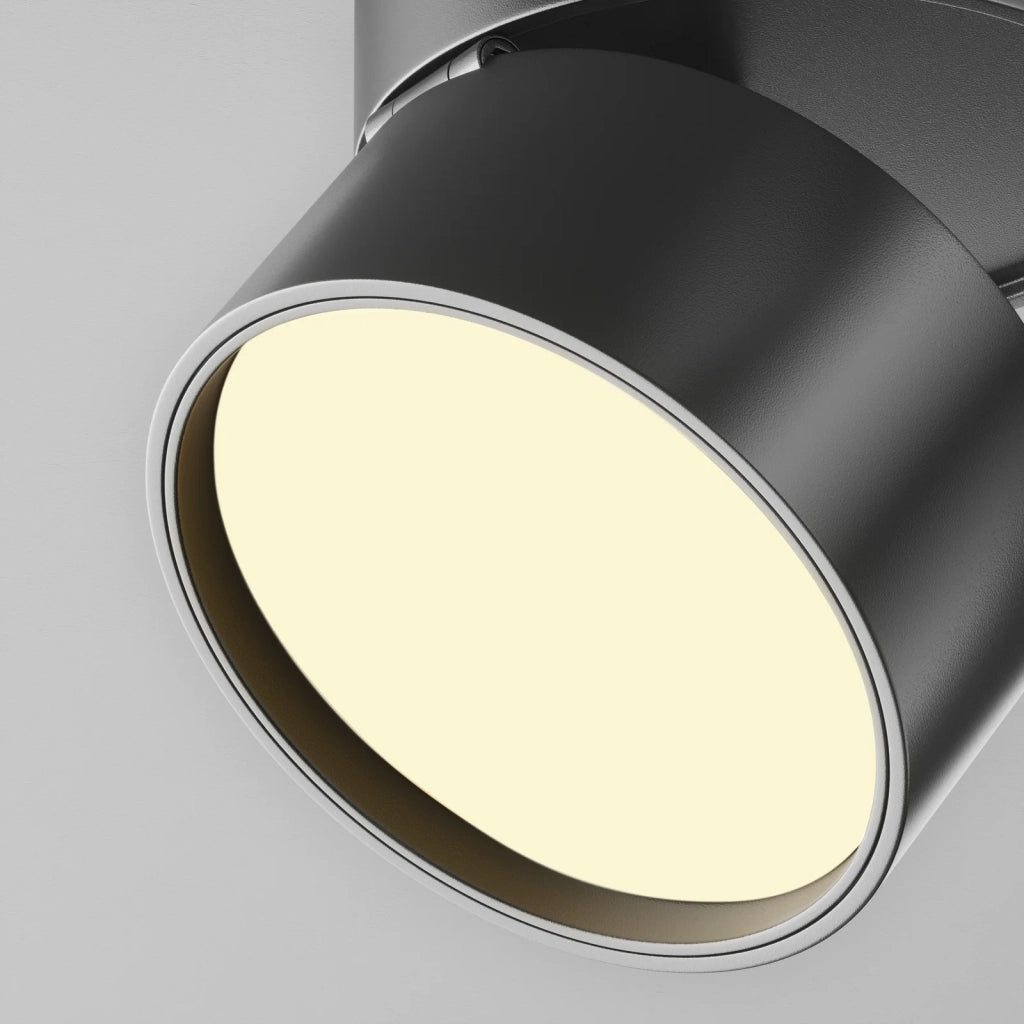 Maytoni Plafoniera moderna Onda 1 luce LED integrato nero alluminio