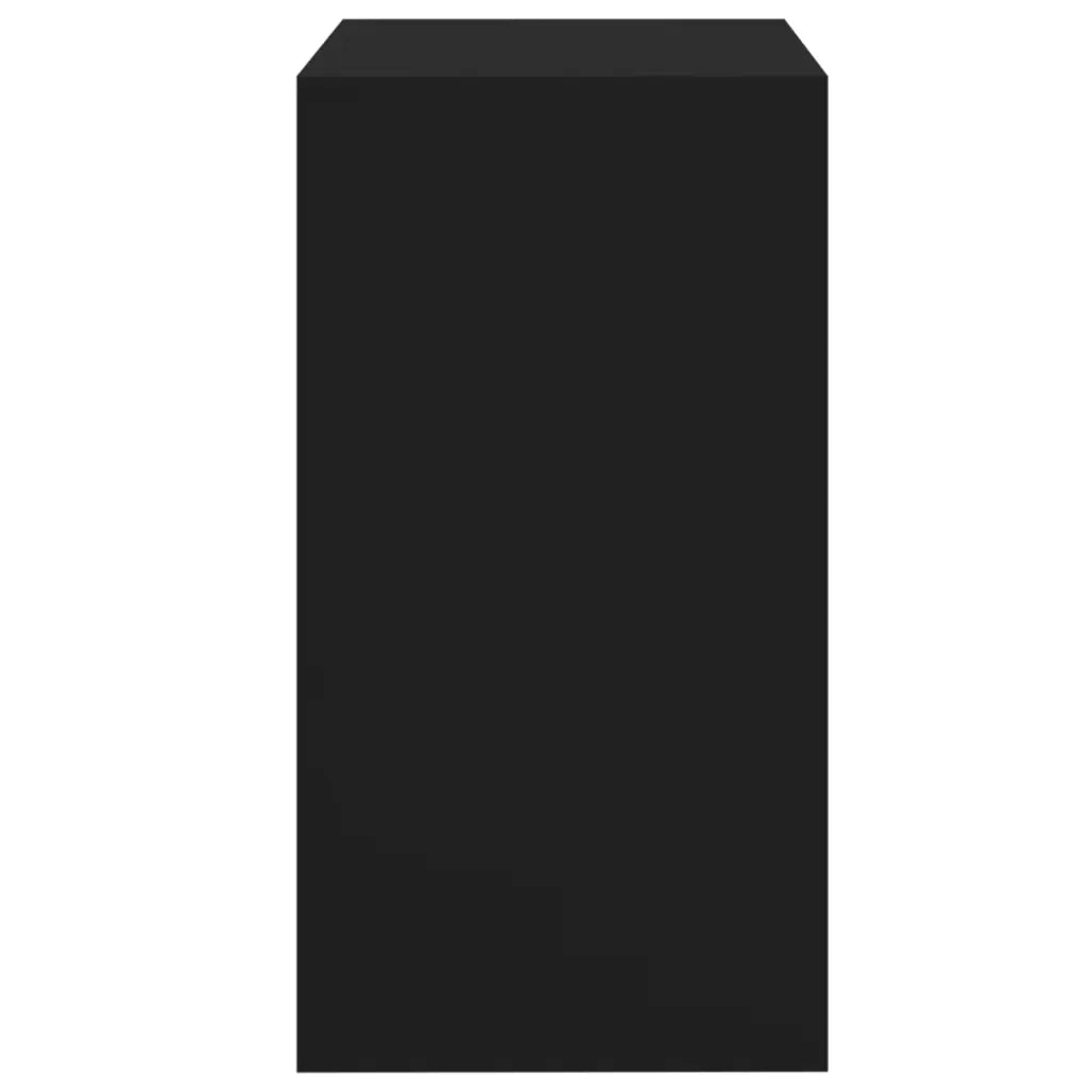 Toeletta | Tavolo da Trucco e Sgabello Nero 60x40x113,5 cm