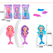 Trade Shop - Sirenette Bambole Magiche Principessa Del Mare Con Accessori 3x18cm Gioco Bimba -