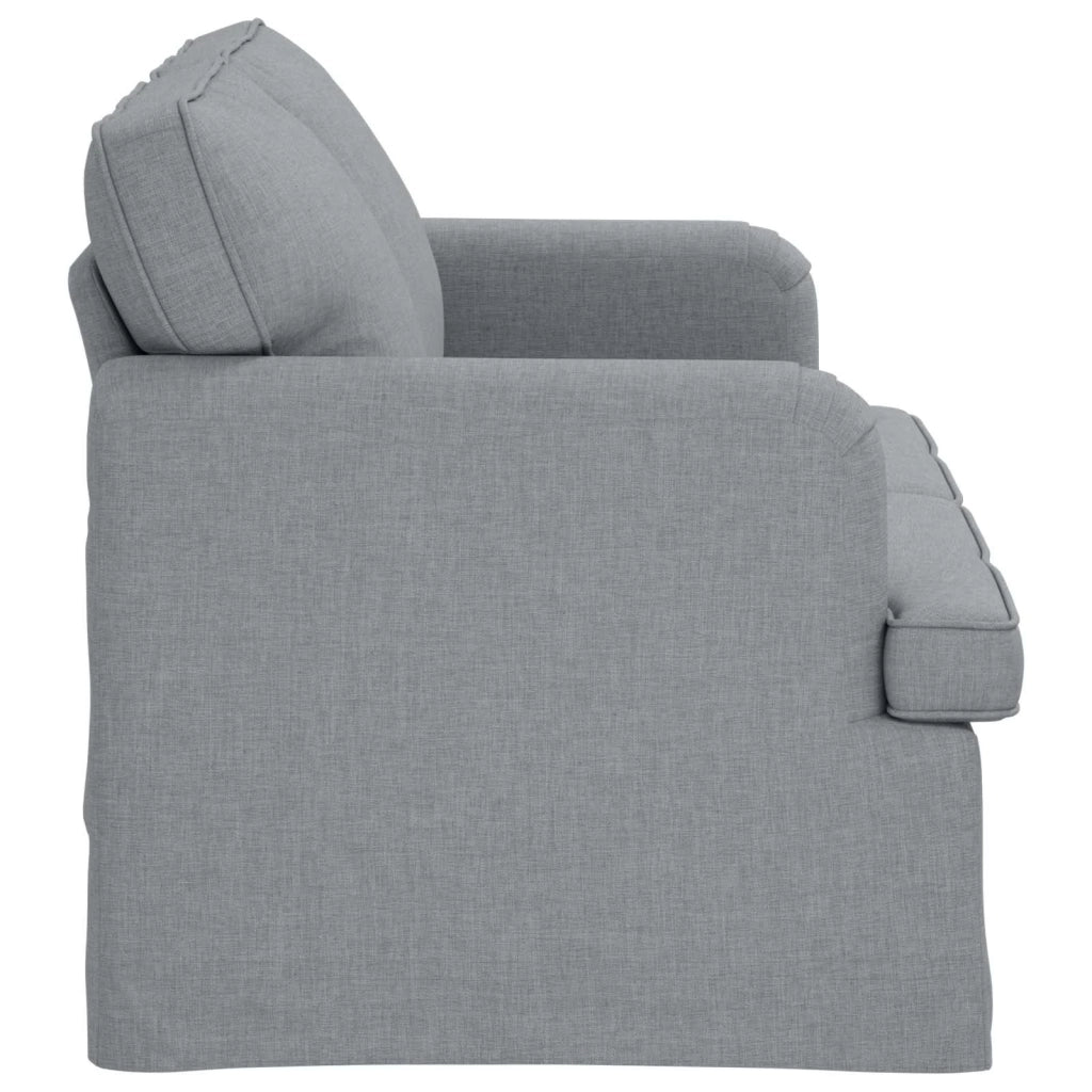 Divano Grigio chiaro 144 x 80 x 85 cm Tessuto