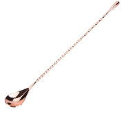 Lepel Cocktail in Acciaio Inossidabile - Lunghezza Steel - Manico Antiscivolo - Lepel per Cocktail - Lepel da Bar - Strumento Fondamentale per Barman - Lepel per Mescolare