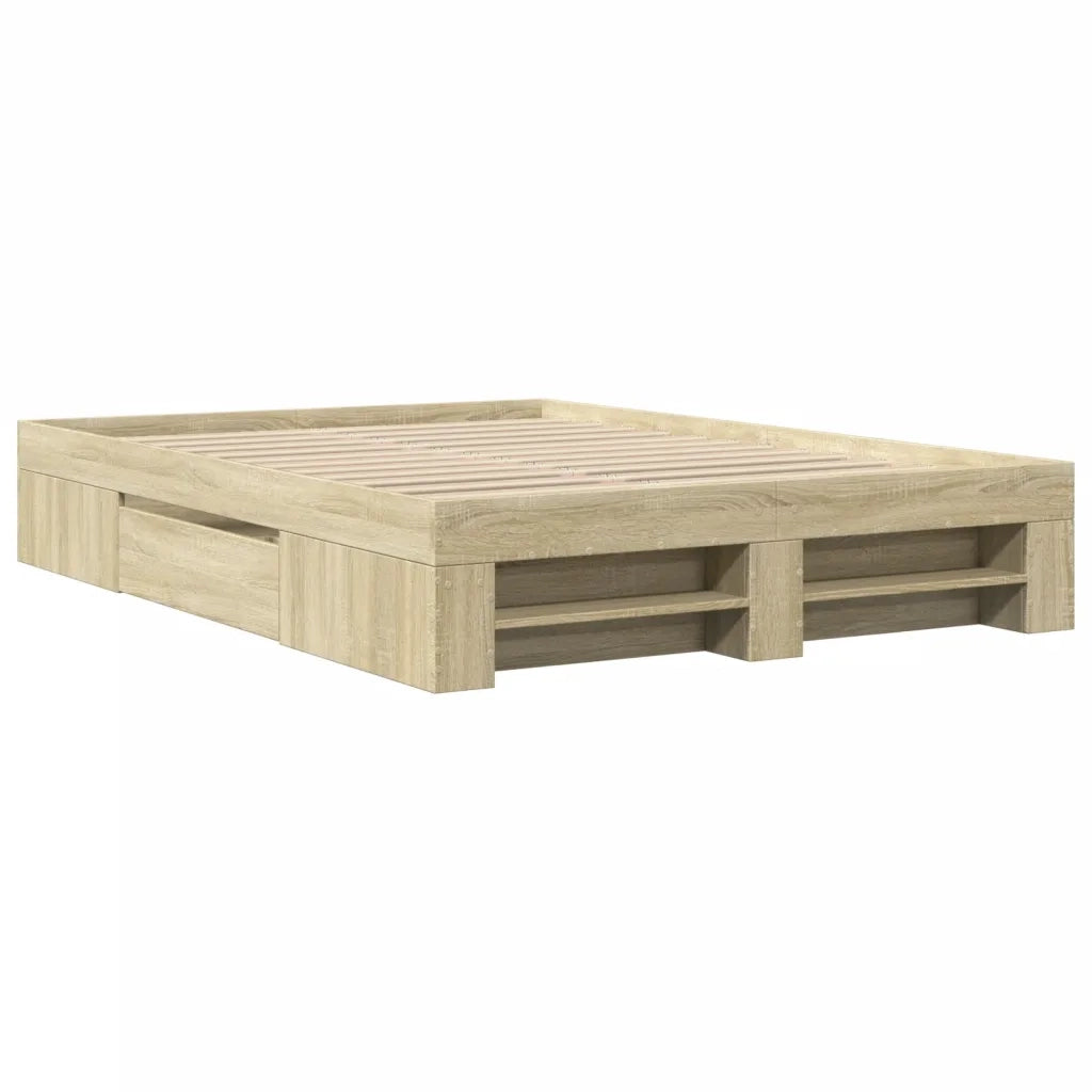 Giroletto senza Materasso Rovere Sonoma 120x190cm in Truciolato 3295515