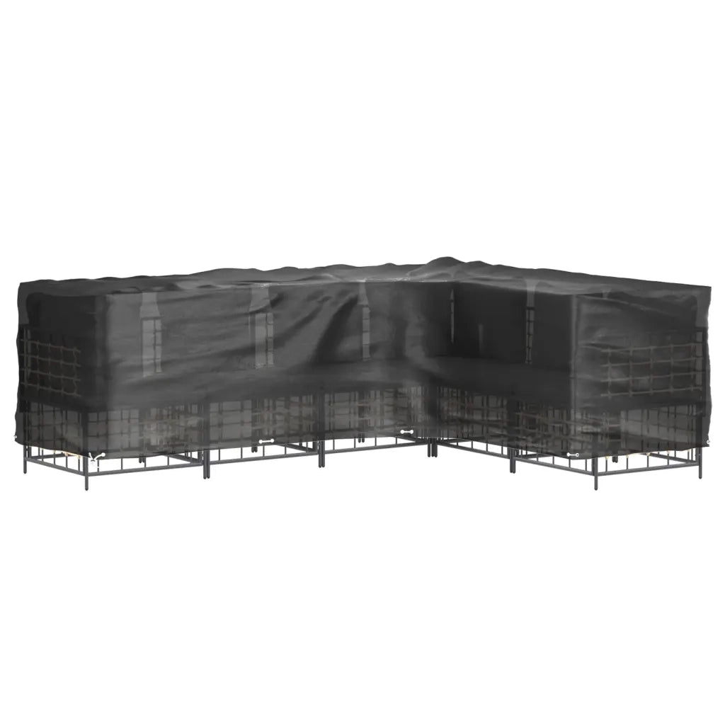 Coperture Mobili da Giardino | Telone per mobili da esterni a L 2 pz 18 Occhielli 285x220x80cm