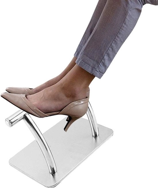 Sostegno per piedi in acciaio inossidabile - Pedale per piedi - Studio di bellezza - Studio di bellezza professionale - 34 x 29 cm - Facile da installare