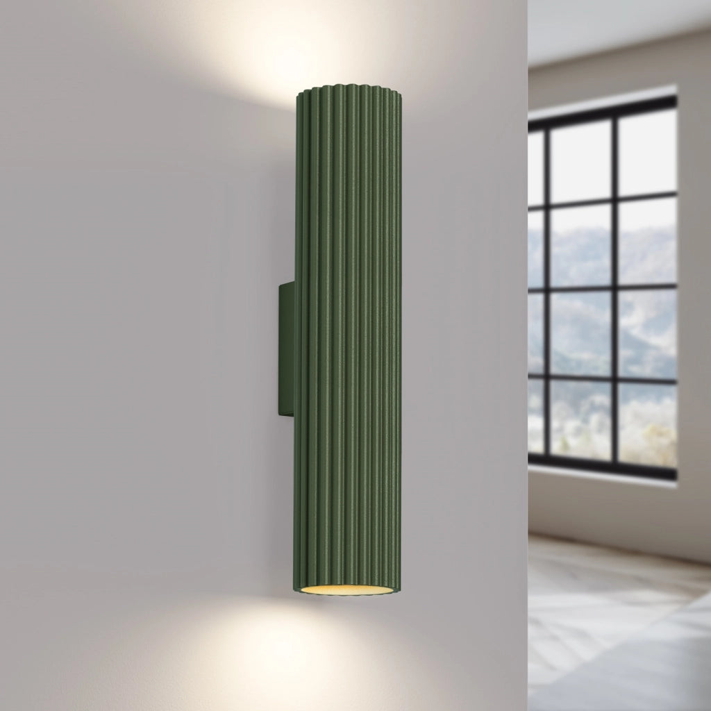 Lampada da parete KARBON 30 verde oliva