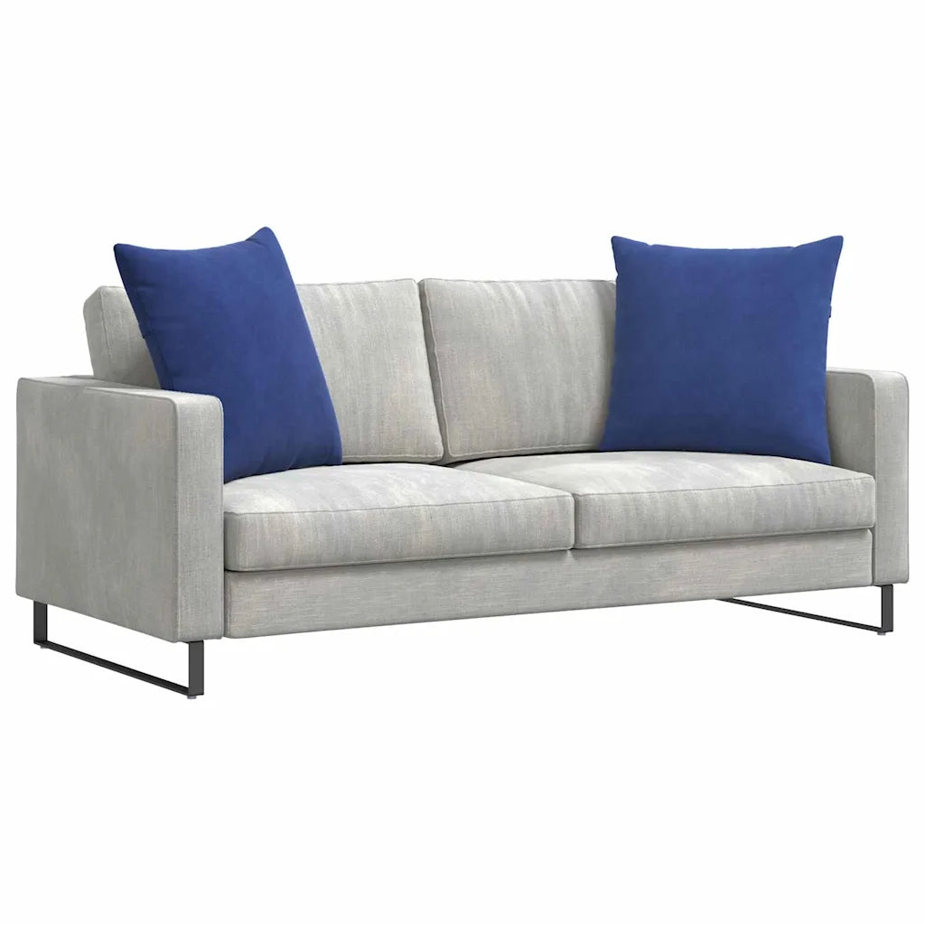 Cuscini da Divano 2 pcs Blu Polizia 80 x 80 cm Tessuto in Cords 42014068