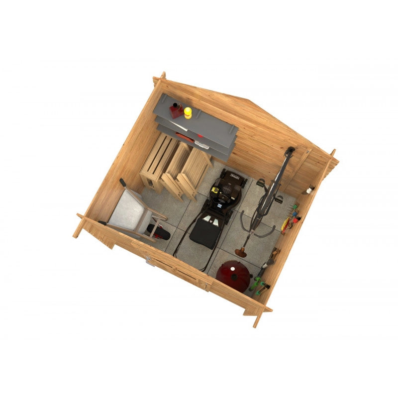 Casetta in legno impregnato 206x176 cm pareti 19 mm  Esterni da Vivere Paola