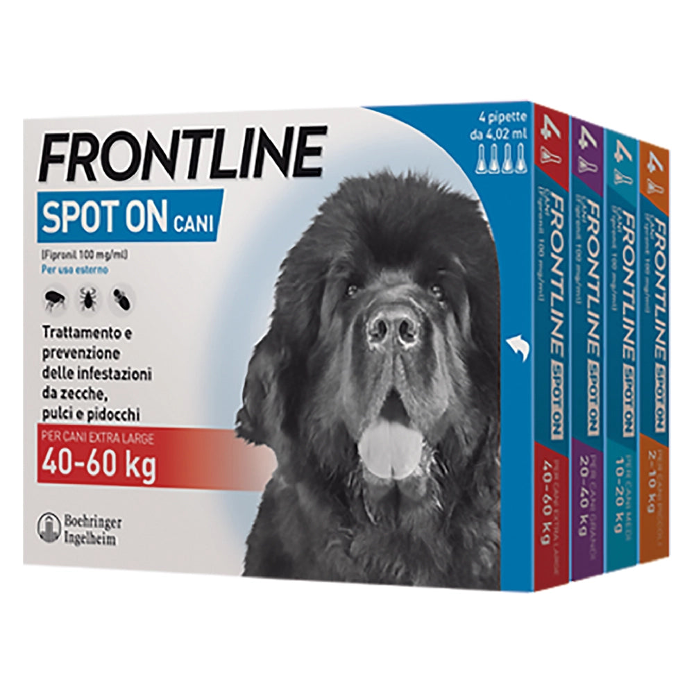 1cf antiparassitario 'frontline spot-on' cani 20/40 kg - 4 pipette ml 2,68 cod:ferx.6800626nlm