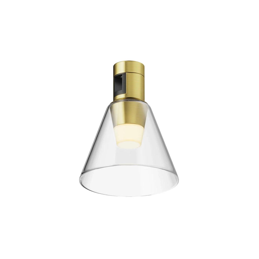 Maytoni Lampada da binario moderna Flarity 1 luce LED integrato ottone alluminio