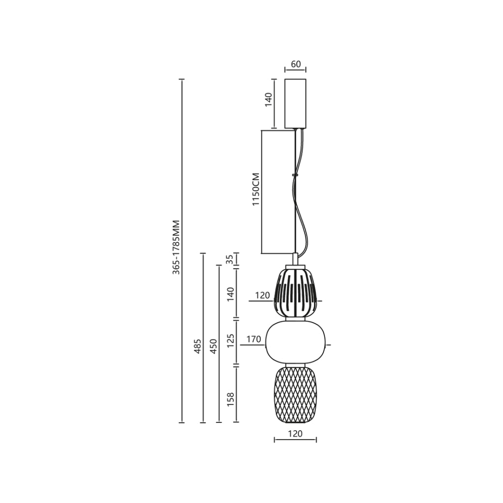Lampada a sospensione Caro Milagro LED 28W cromo Ø17cm