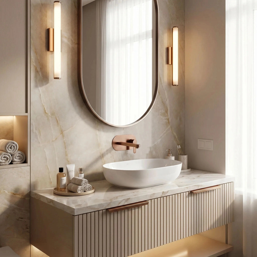 Rubinetto Da Parete Rea Arcos Brush Copper