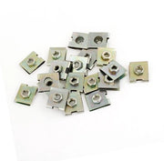 Set di clip U a viti - 20 pezzi - Materiale resistente - Clip per cavi - Diametro foro 10 mm - Facile da installare