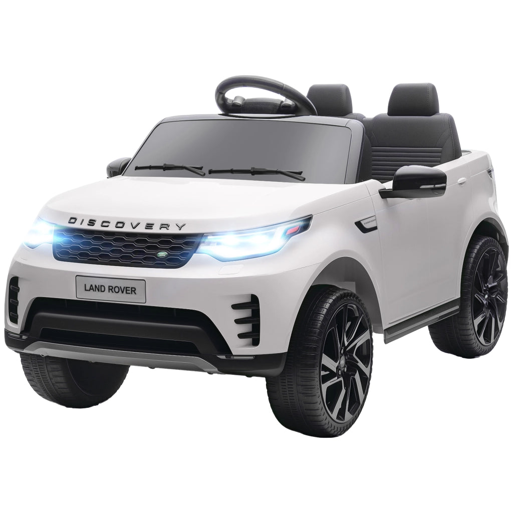 Auto Elettrica per Bambini Land Rover ¨C Xylo ¨C Bianco con LED e Telecomando 105x68.5x58cm