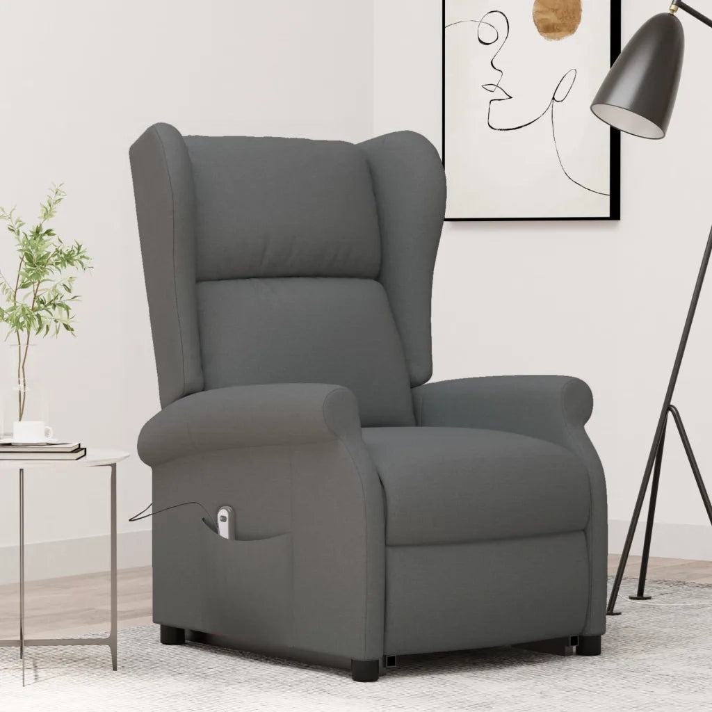 Poltrona Alzapersona in Tessuto Grigio Scuro 289731