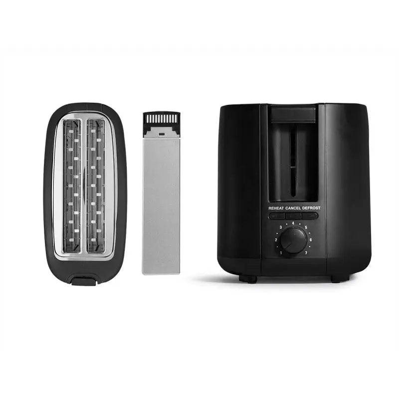 Tostapane lungo doppo nero 1400W