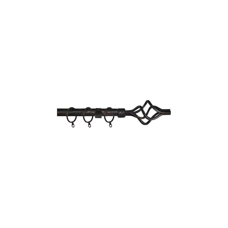 SCORRITENDA A STRAPPO 'TWIST' 120/210 cm - Nero/Argento