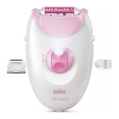 Epilatore braun silk epil 3 3 031 white e pink - 8700216963121