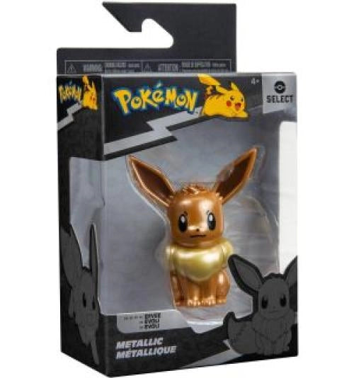 Pokemon Select Metallic Eevee 8 cm,Jazwares,Eta 4+